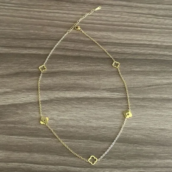 Flower Necklace Q354 - Picture 4 of 7